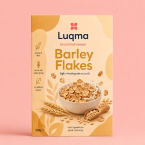 Healthy breakfast cereal with Barley Flakes